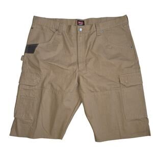 Wrangler Workwear Khaki Cargo Homemade Shorts Brown Men Sz 40